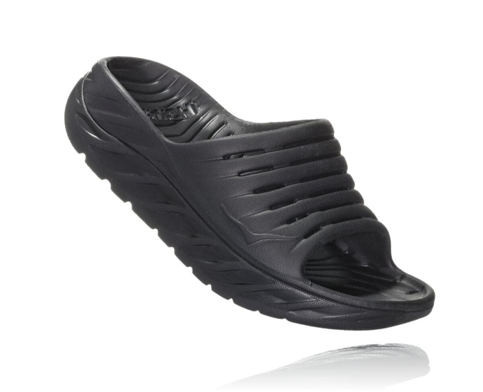 Hoka Restitusjon Sko Salg - HOKA ONE ONE ORA Recovery Slide Dame Svart [NO-30BEKD]